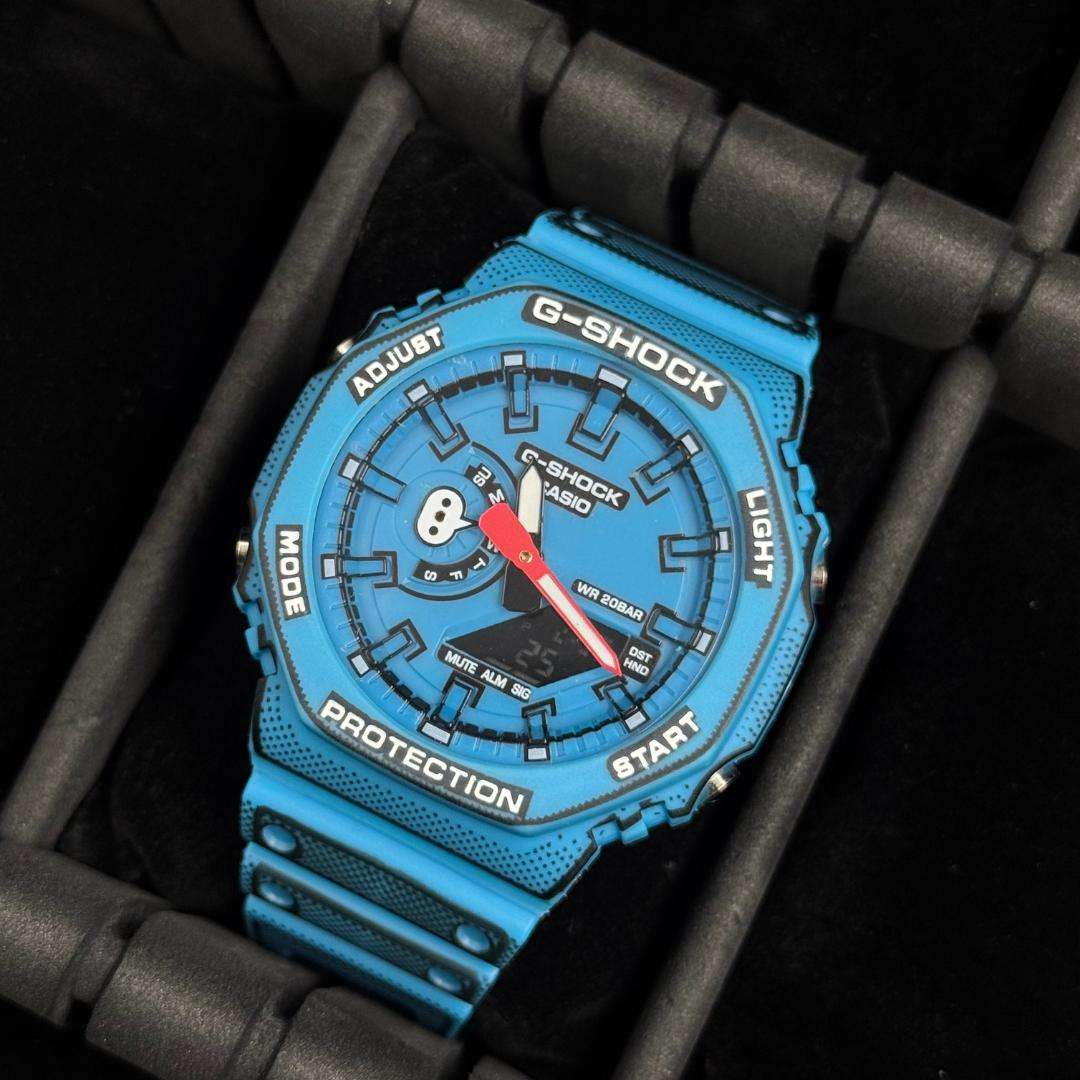 G-Shck Manga Azul Tablero Azul