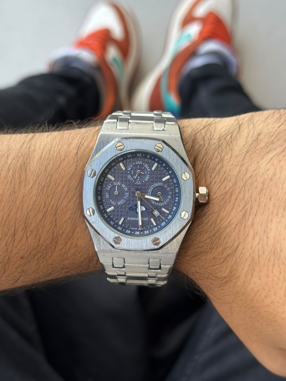 Admrs Royal Plateado Tablero Azul
