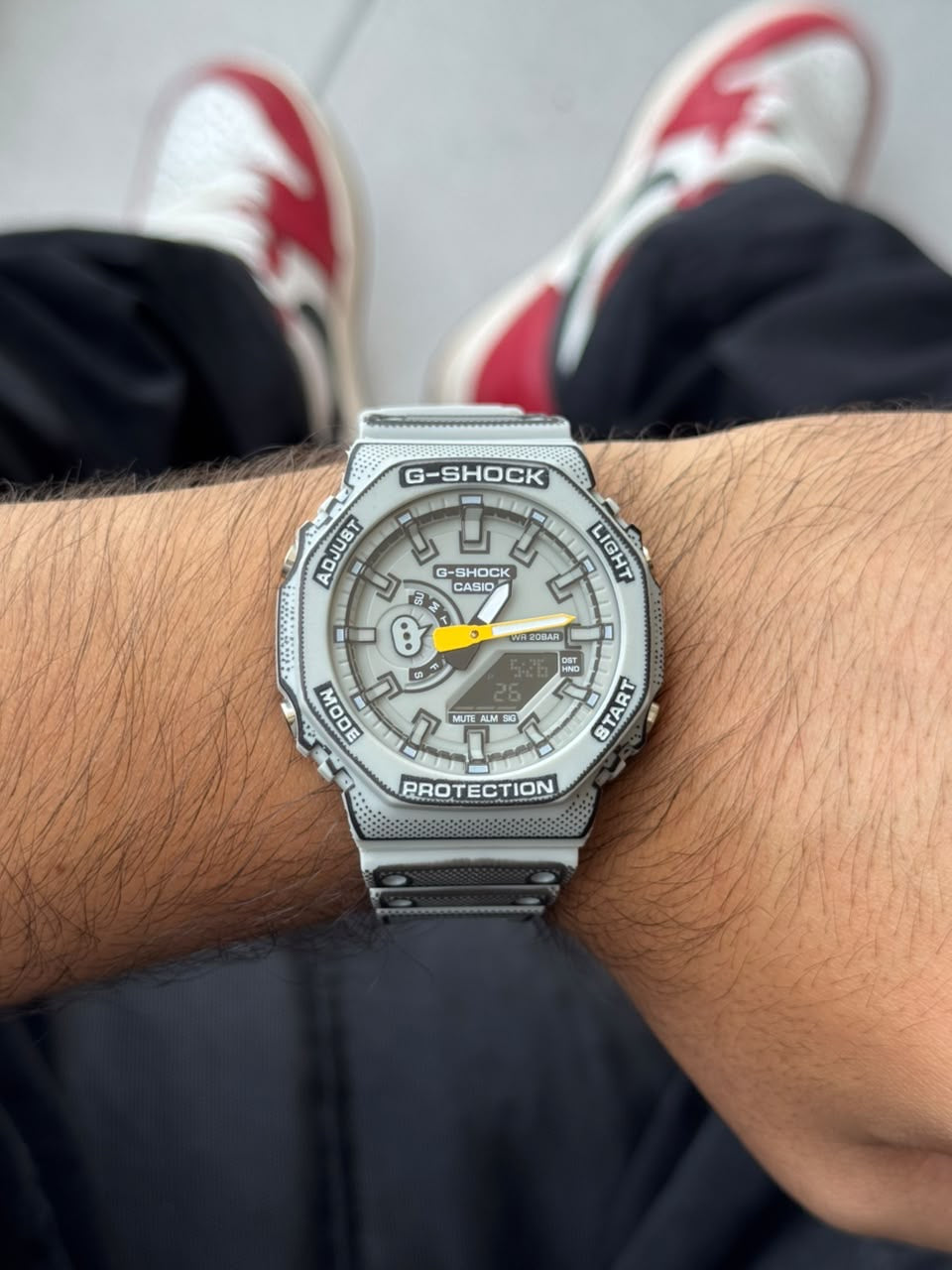 G-Shck Manga Gris Tablero Gris