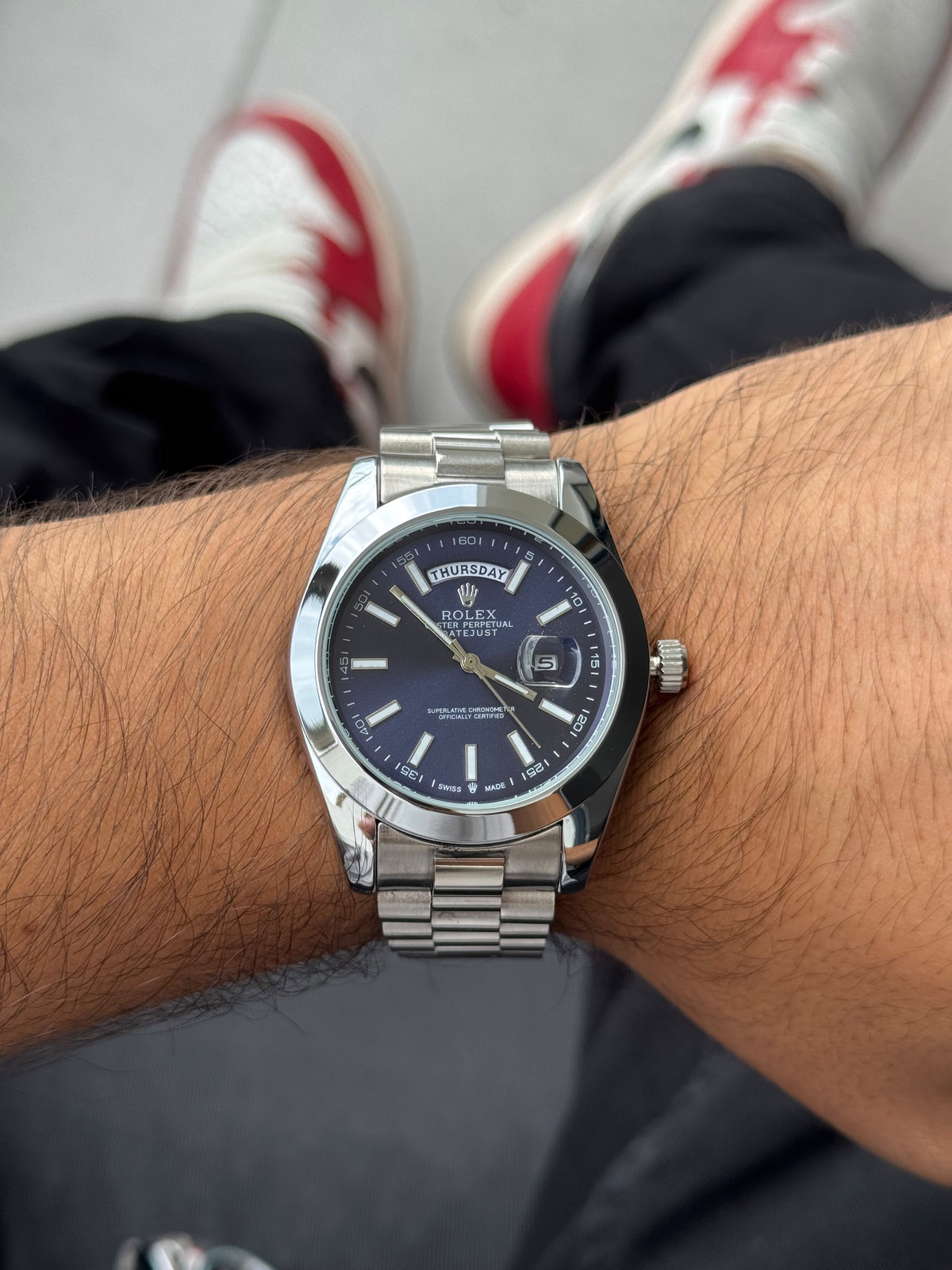Rlx RSP Plateado Tablero Azul Oscuro