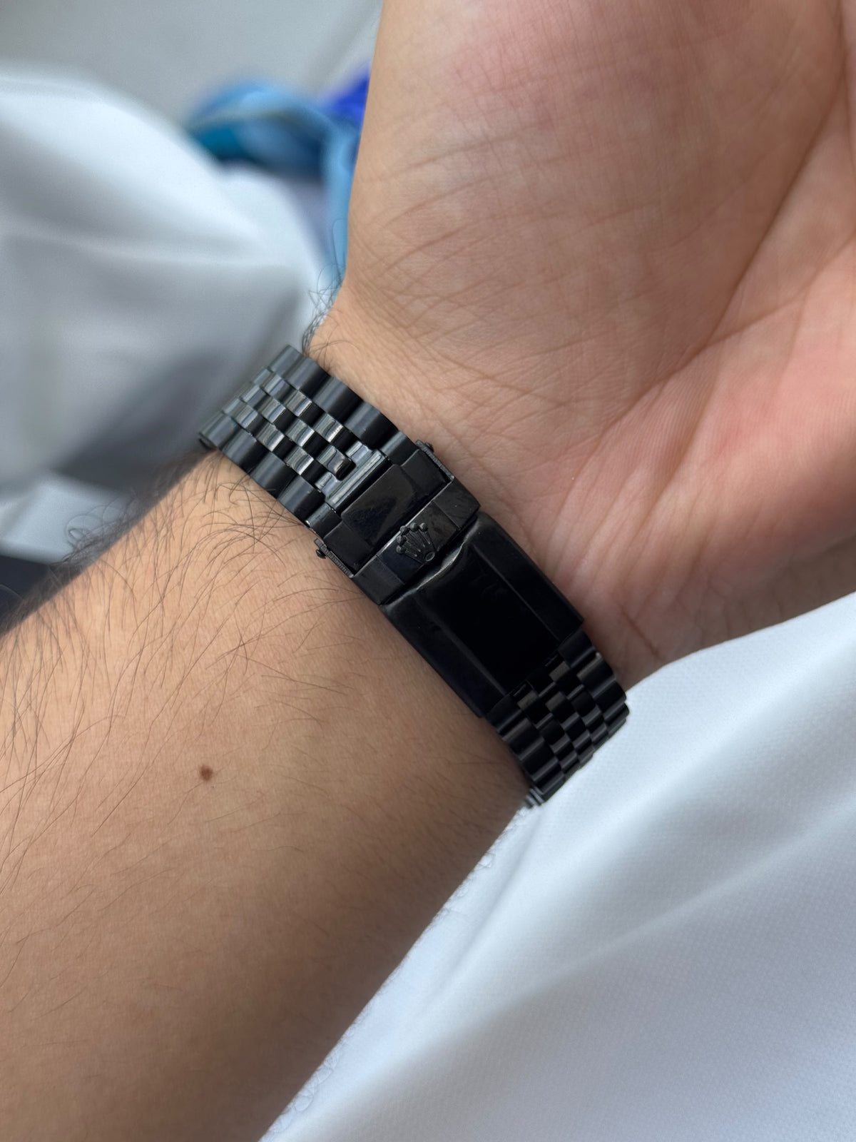 Rlx GMT 2 Negro Tablero Negro Bisel Negro Plata