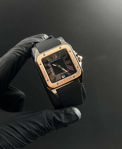 Crtr Santos New Mujer Goma Negra Tablero Negro Oro Rosa