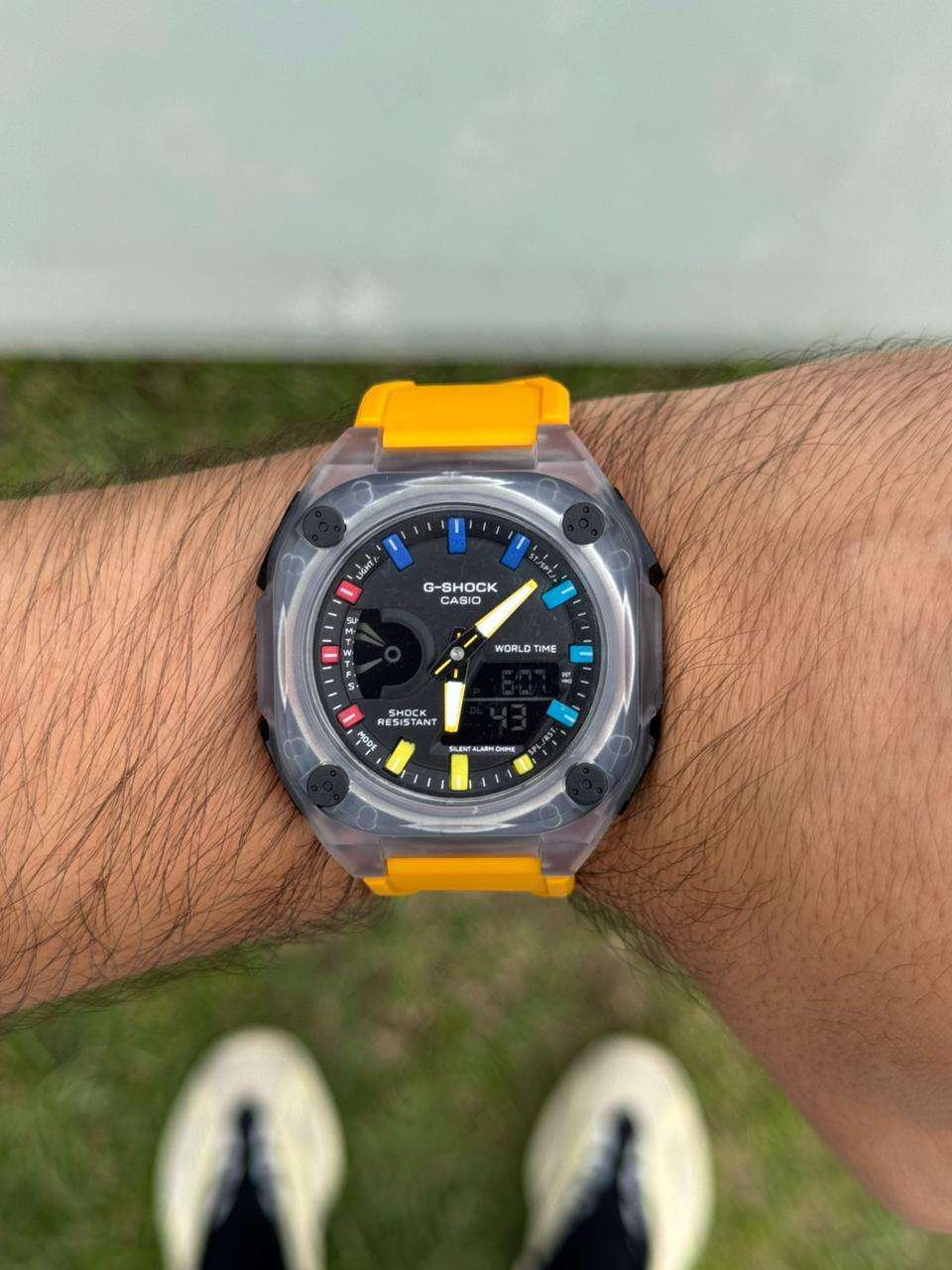 G-Shck Mudman Amarillo Tablero Negro Colores