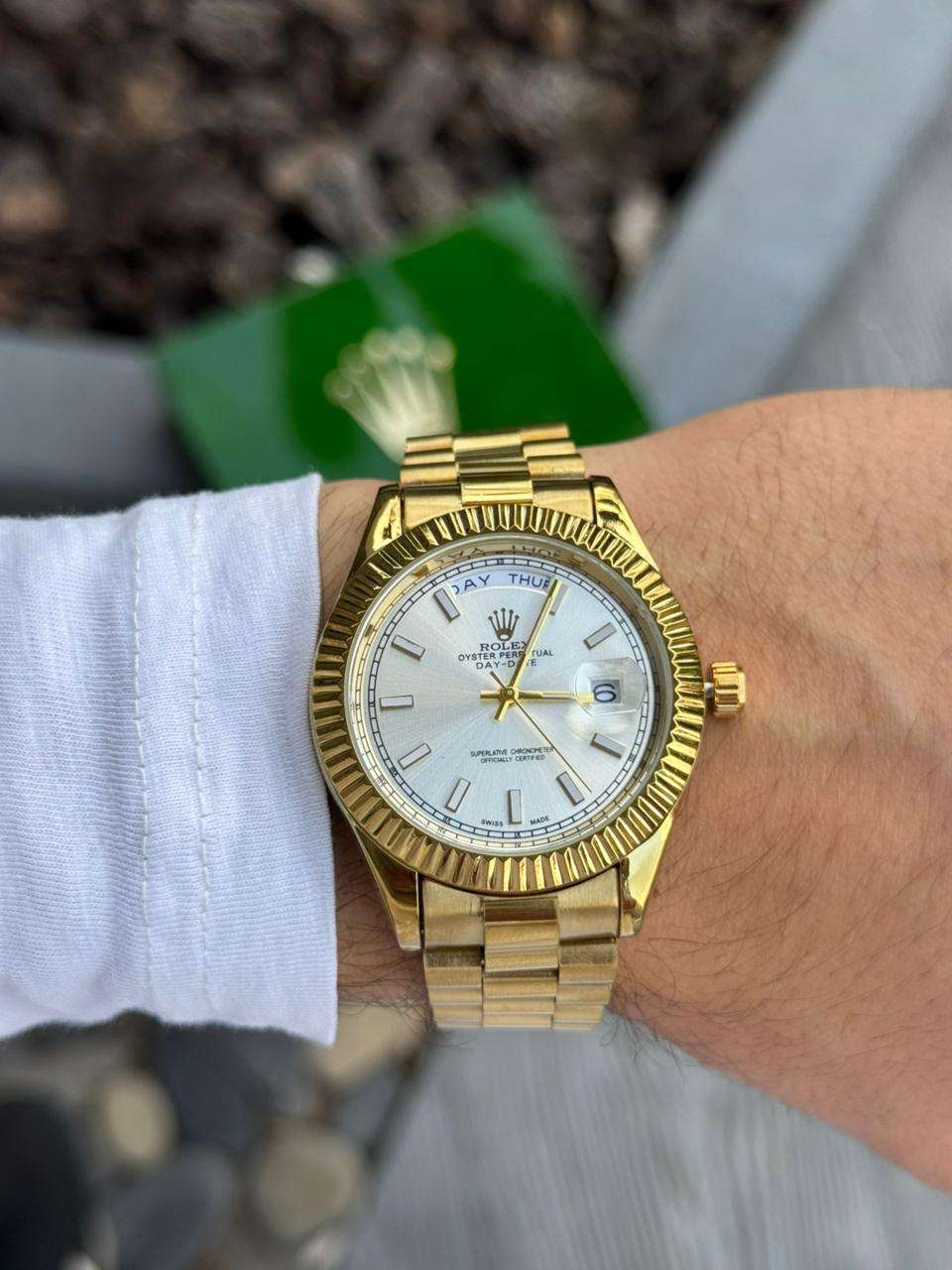 Rlx President Dorado Tablero Plateado
