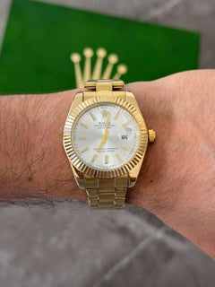 Rlx Timex Dorado Tablero Plateado