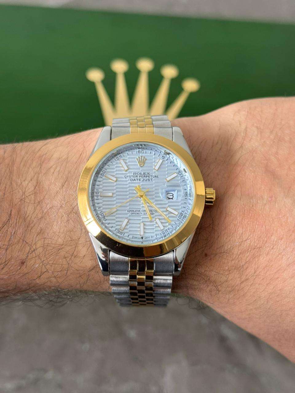 Rlx RSP Texturizado Bicolor Dorado Tablero Azul