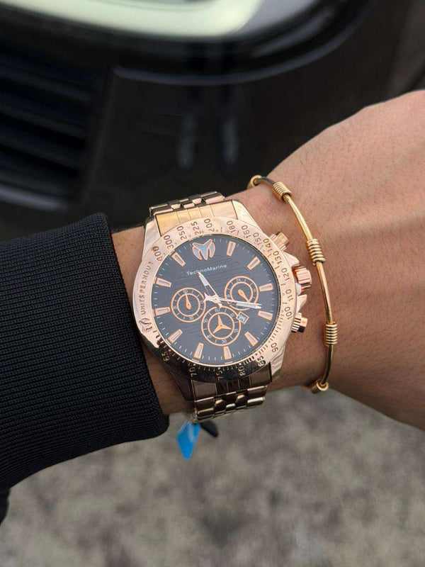 Tchmrn Metalico Oro Rosa Tablero Negro