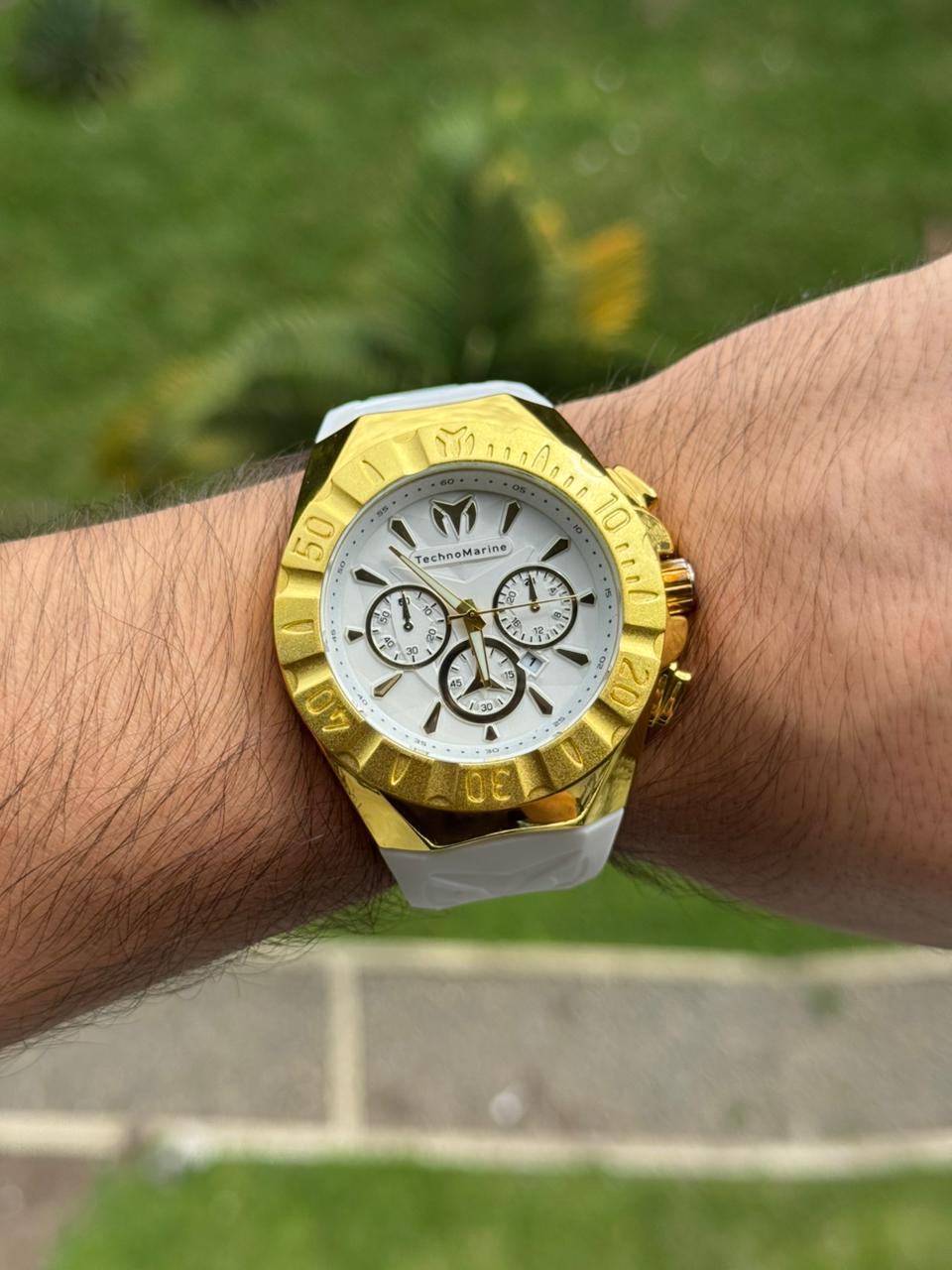 Tchmrn MZ Goma Blanca Tablero Blanco Dorado