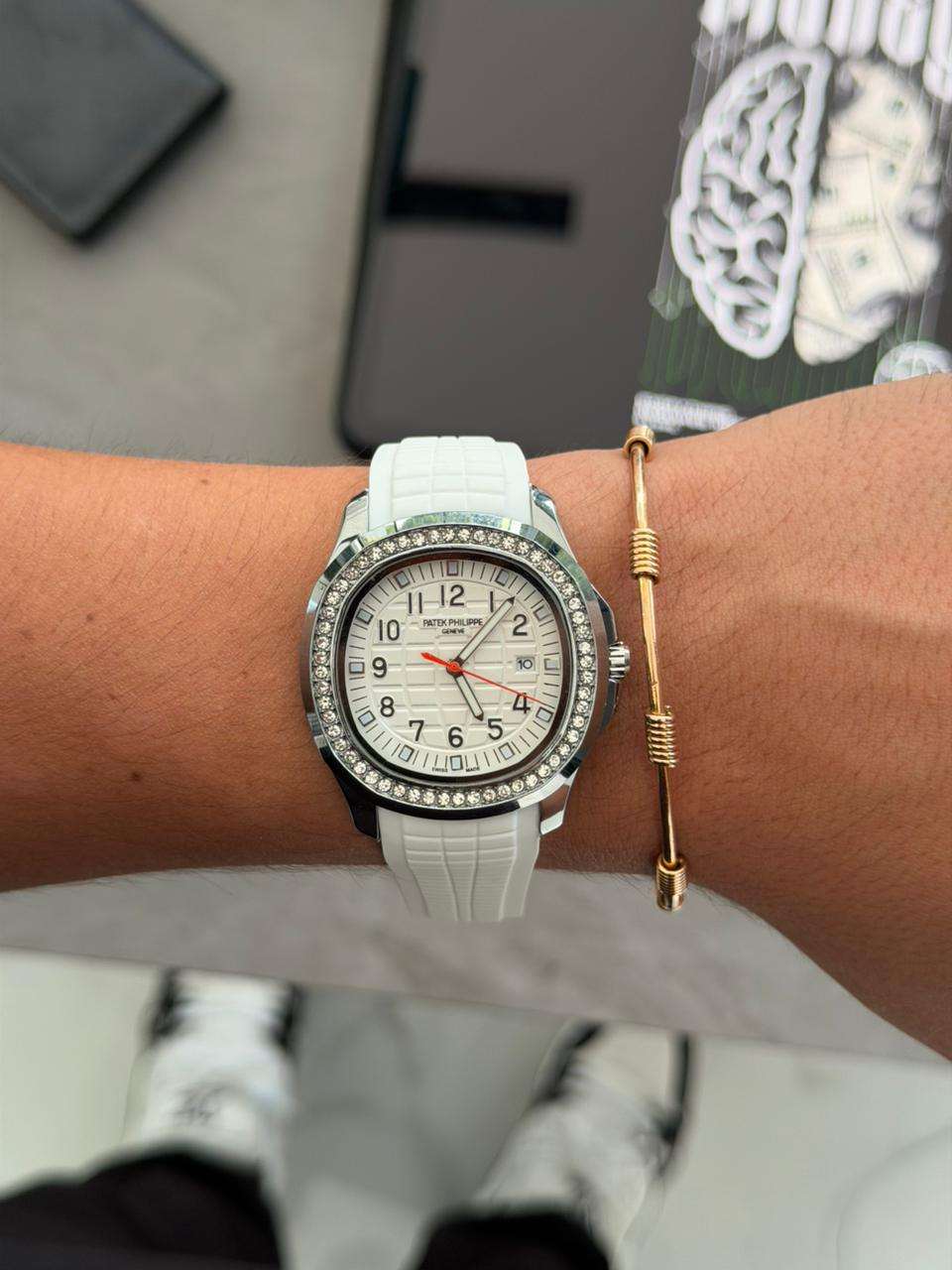 Ptk Circones Goma Blanca Tablero Blanco Plateado