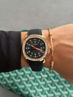 Ptk Circones Goma Negra Tablero Negro Oro Rosa