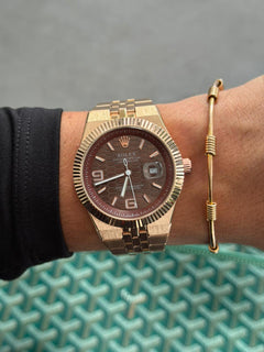 Rlx Luxe Oro Rosa Tablero Cafe