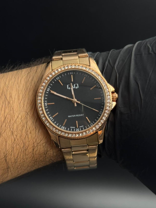 QYQ Plano Diamond Oro Rosa Tablero Negro