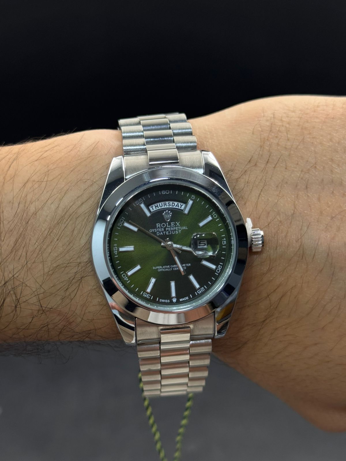 Rlx RSP Liso Plateado Tablero Verde