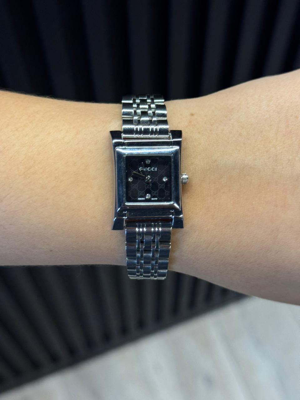 Gcci Mujer New Plateado Tablero Negro
