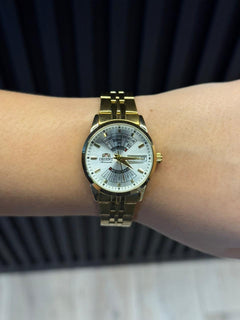 Ornt Calendar Mujer Dorado Tablero Plateado