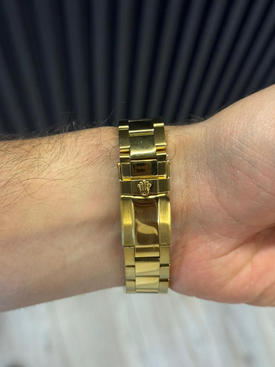 Rlx GMT 2 Dorado Tablero Verde Bisel Negro