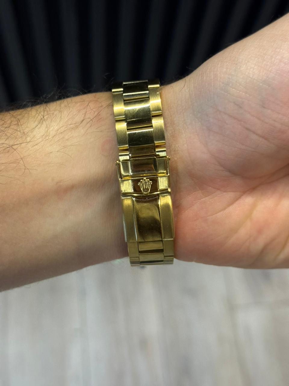Rlx GMT 2 Dorado Tablero Azul Bisel Azul Rojo