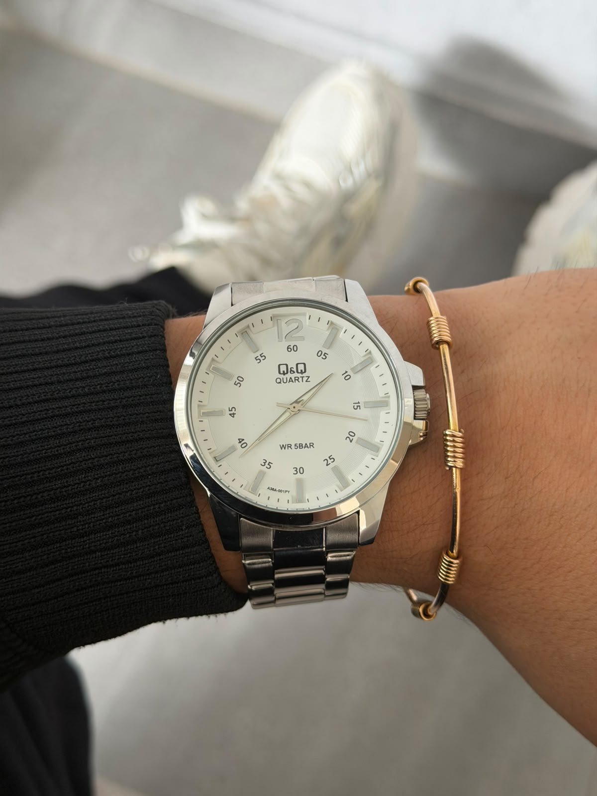 QYQ Q10 Plateado Tablero Blanco