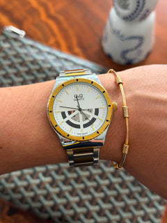 QYQ B97 Bicolor Dorado Tablero Plateado