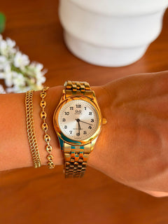 QYQ Merida Mujer Dorado Tablero Plateado