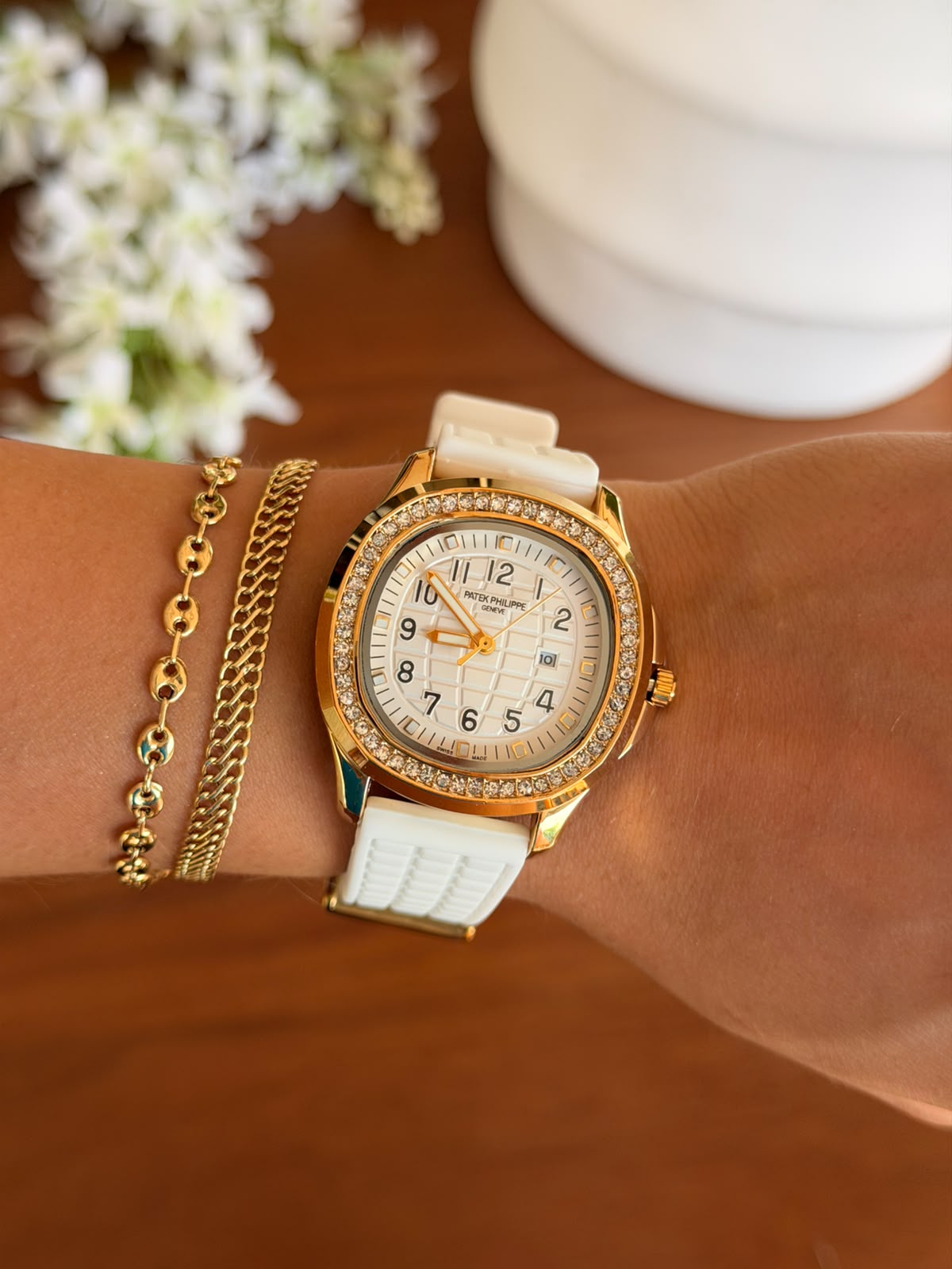 Ptk Mujer Circones 2026 Goma Blanca Tablero Blanco Dorado