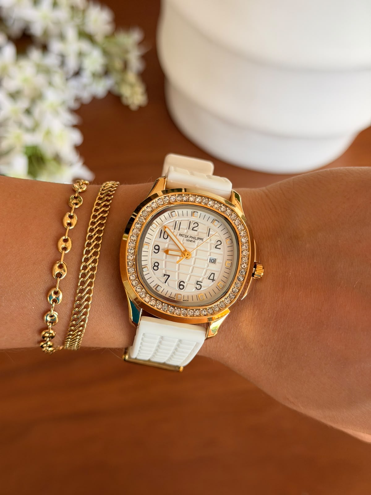 Ptk Mujer Circones 2026 Goma Blanca Tablero Blanco Dorado