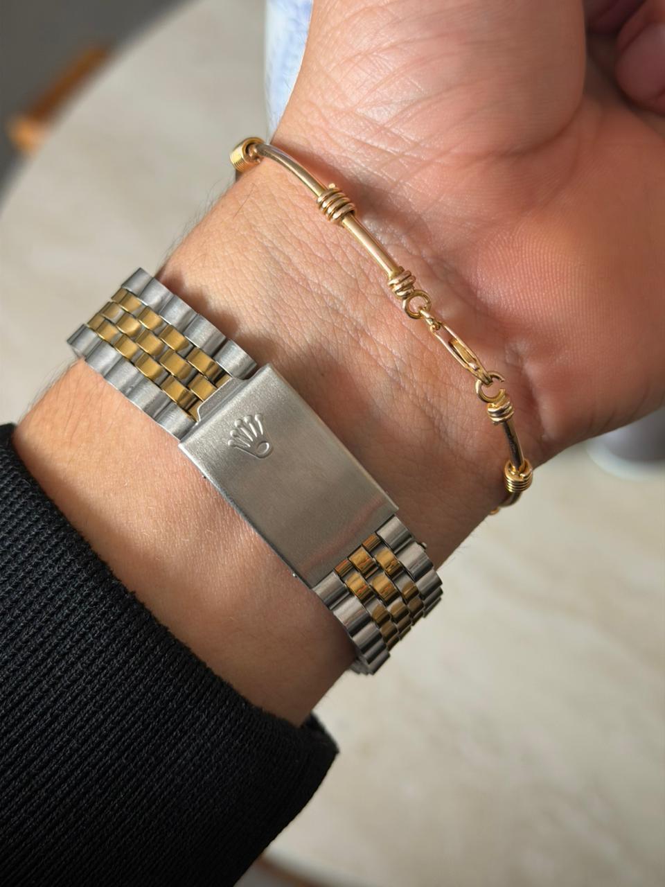 Rlx Diamond Bicolor Dorado Tablero Plateado
