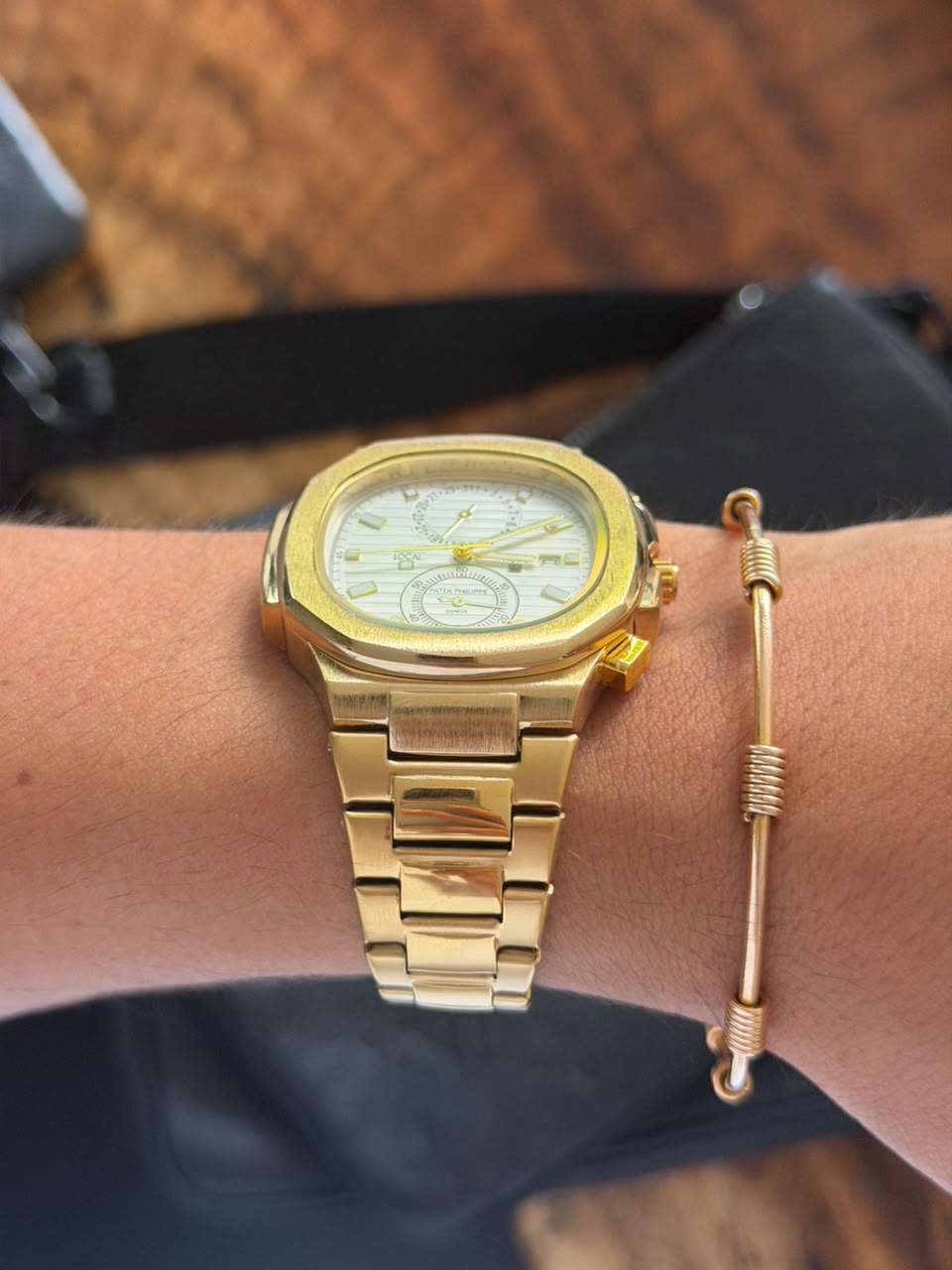 Ptk Crono Dorado Tablero Blanco