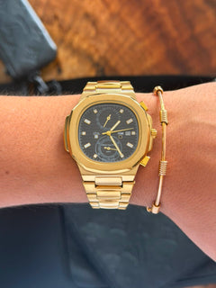 Ptk Crono Dorado Tablero Negro