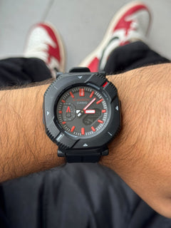G-shck 066 Negro Tablero Negro Rojo