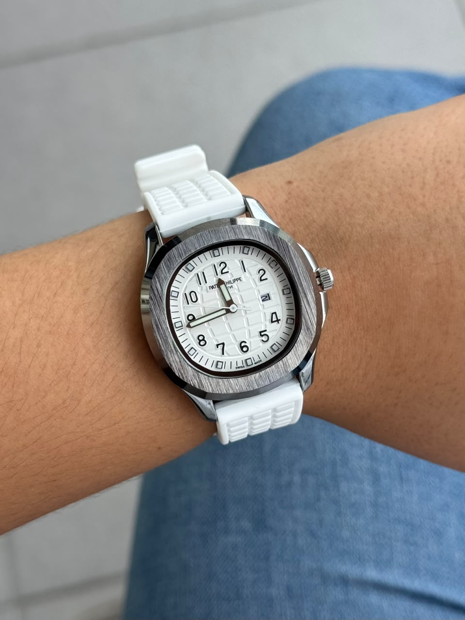 Ptk Mujer 2026 Goma Blanca Tablero Blanco Plateado