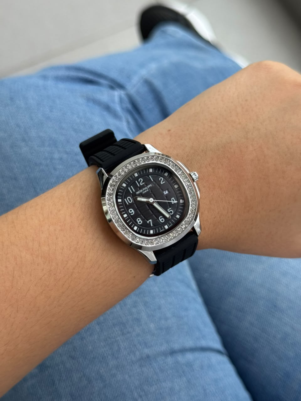 Ptk Mujer Circones 2026 Goma Negra Tablero Negro Plateado