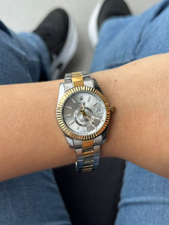 Rlx Sky Bicolor Dorado Tablero Plateado