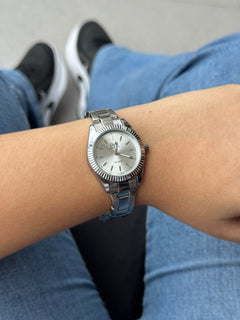QYQ Mujer B95 Plateado Tablero Plateado
