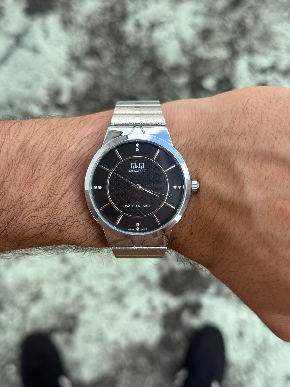 QYQ QT Plateado Tablero Negro