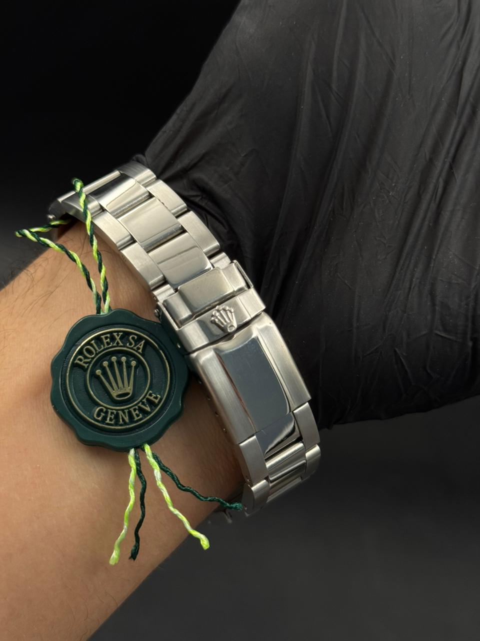 Rlx 2026 Submariner Plateado Tablero Azul Bisel Azul