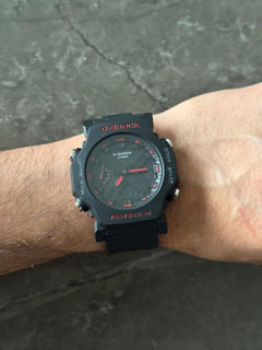 G-Shck Premium New Negro Tablero Negro - Rojo