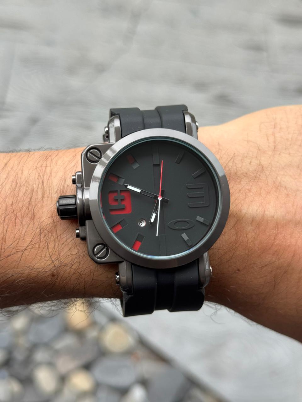 Okl 2026 Goma Negra Tablero Negro Rojo