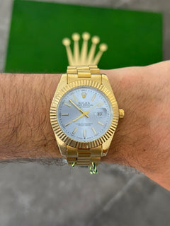 Rlx RSP Dorado Tablero Azul Claro