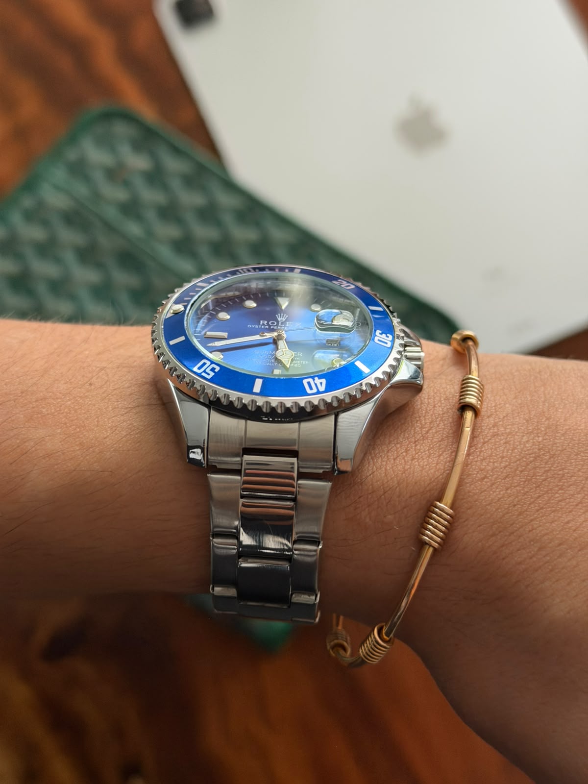 Rlx 2026 Submariner Plateado Tablero Azul