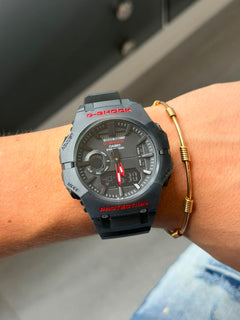 G-shck Step Negro Tablero Negro Rojo