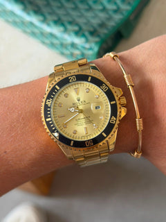 Rlx 2026 Submariner Dorado Tablero Dorado Negro