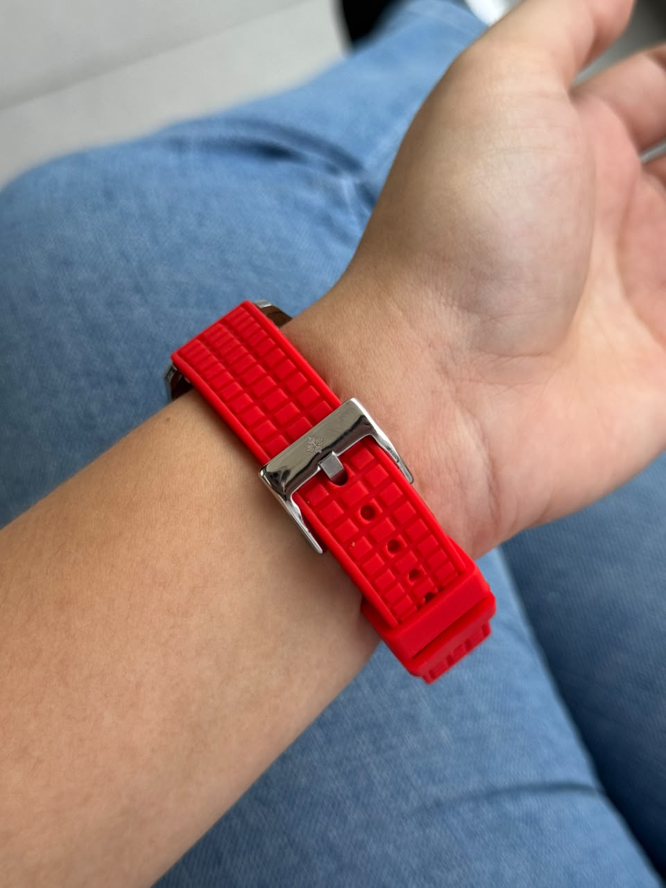 Ptk Mujer Circones 2026 Goma Roja Tablero Rojo Plateado