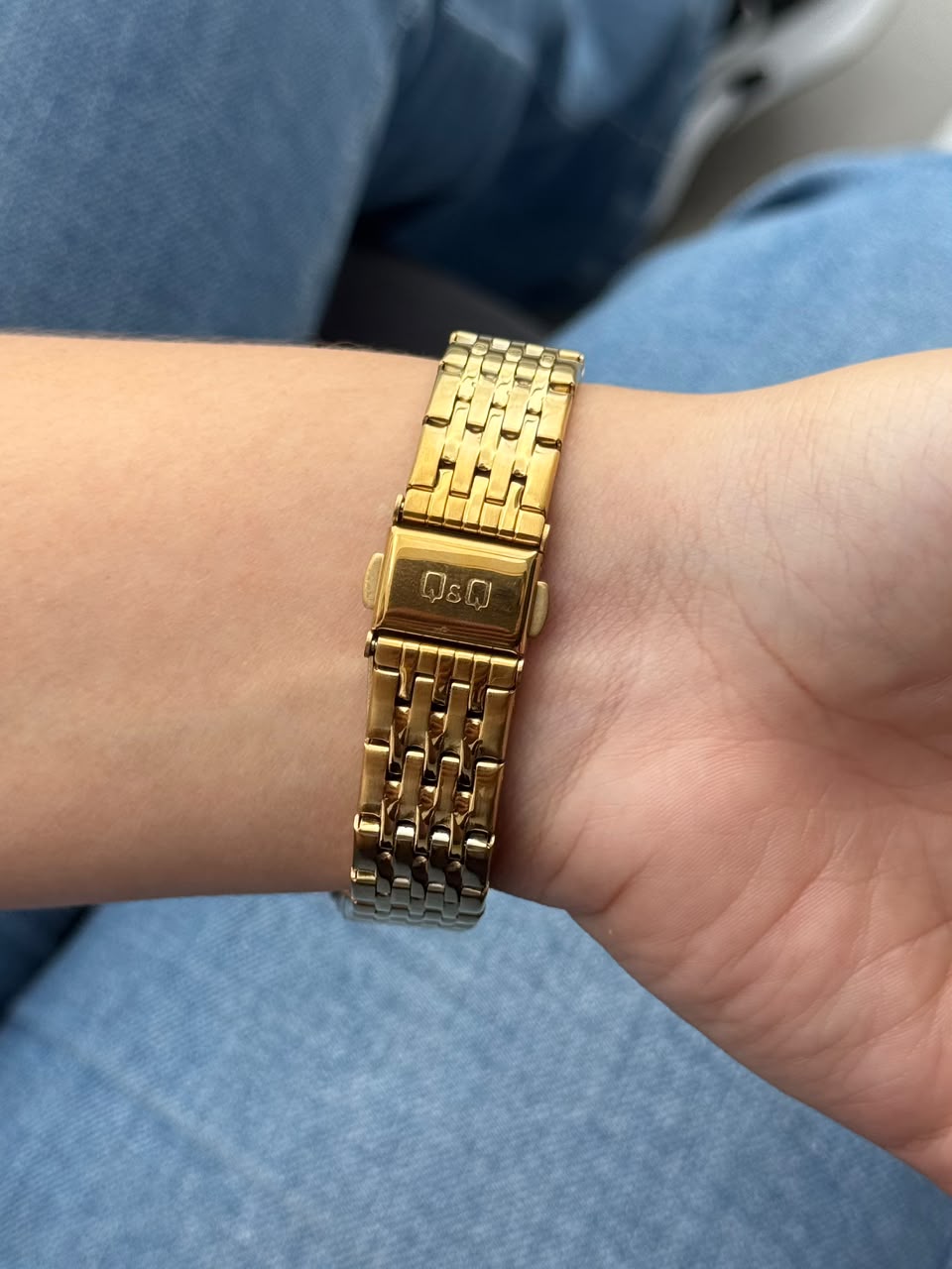QYQ Mujer Quartz Dorado Tablero Dorado