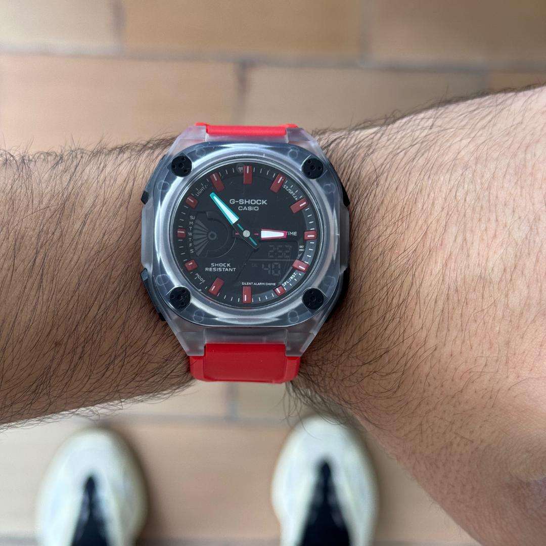 G-Shck Mudman Rojo Tablero Negro-Rojo