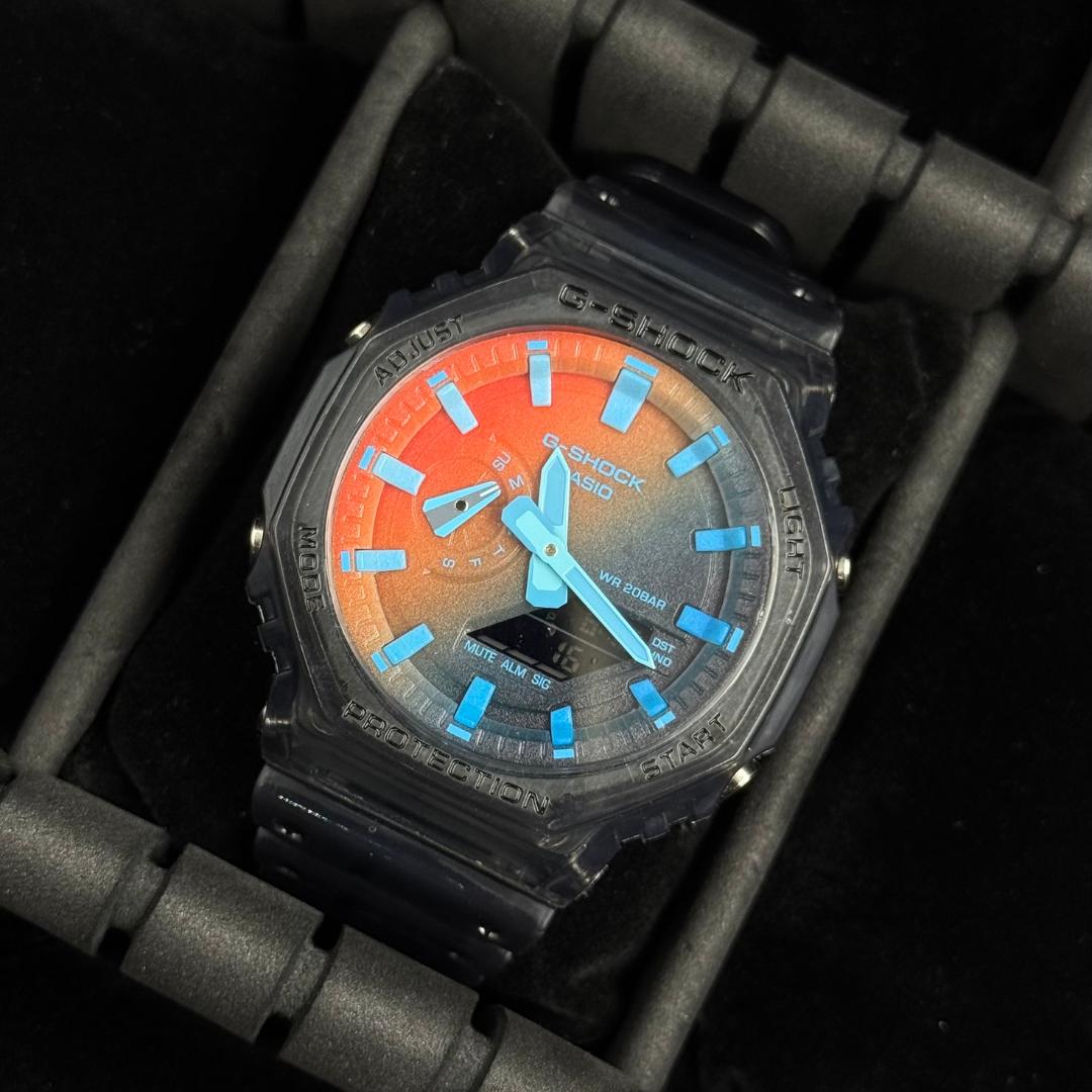 G-Shck Manga Negro Tablero Arcoiris