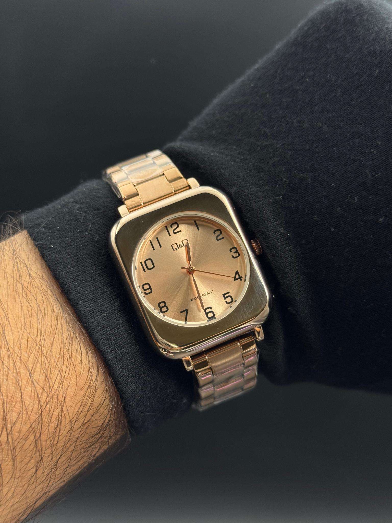 QYQ Mujer Cuadrado Nm Oro Rosa Tablero Oro Rosa