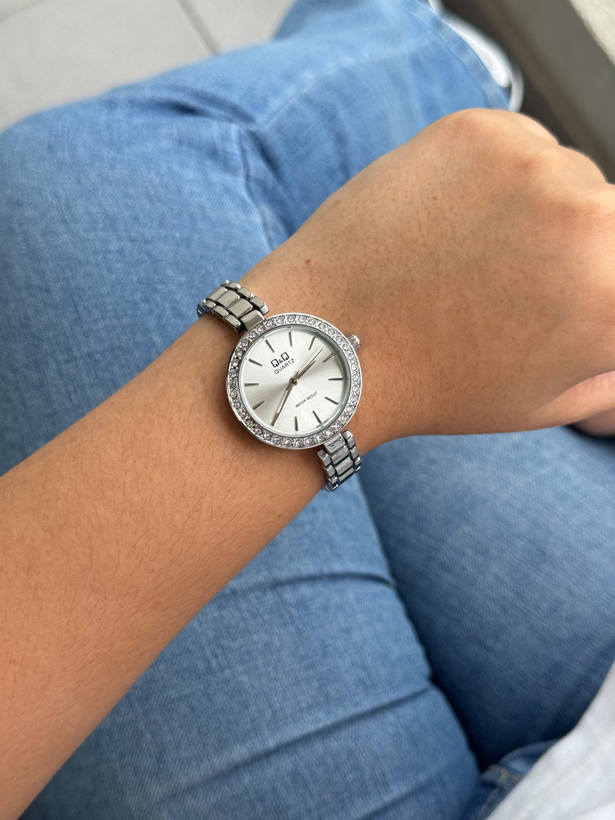 QYQ Mujer Circones 011x Plateado  Tablero Blanco