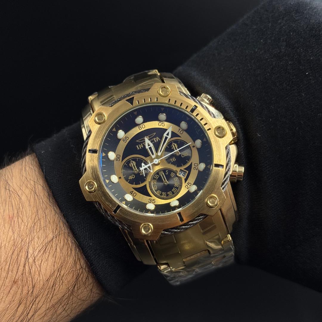 Invct Reserve Dorado Tablero Negro-Dorado