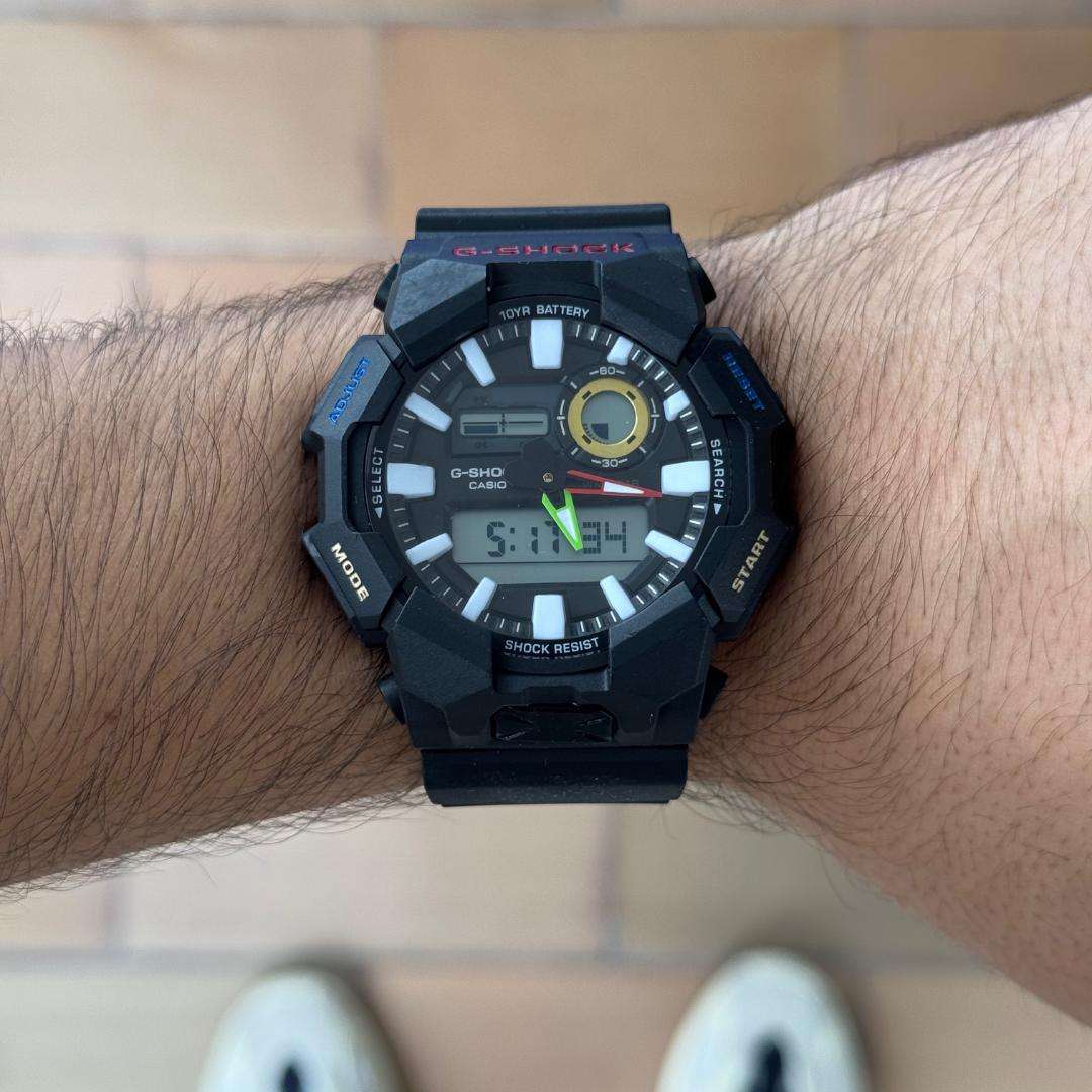 G-Shck GA-0105 Negro Tablero Negro-Blanco